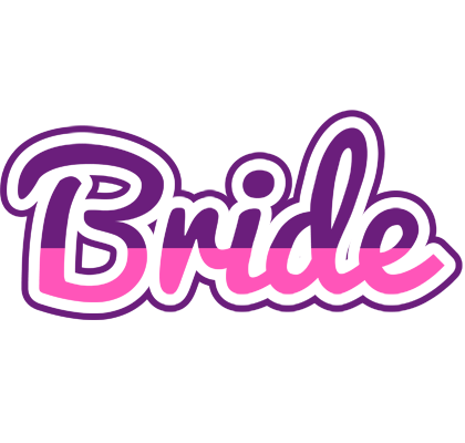 Bride cheerful logo