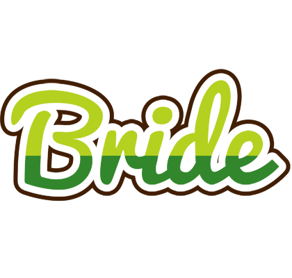 Bride golfing logo