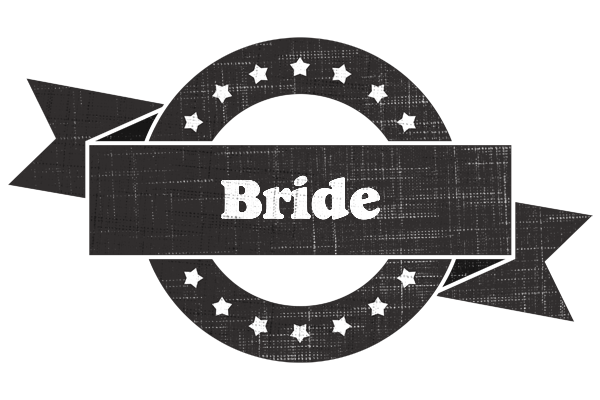 Bride grunge logo