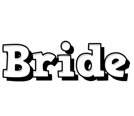 Bride snowing logo