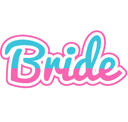 Bride woman logo