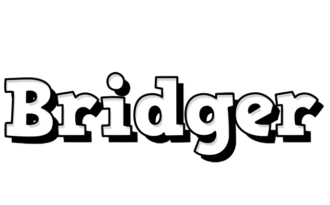 Bridger snowing logo