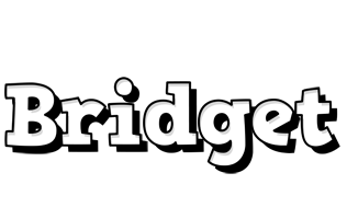 Bridget snowing logo