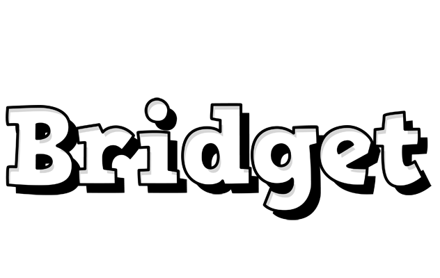 Bridget snowing logo