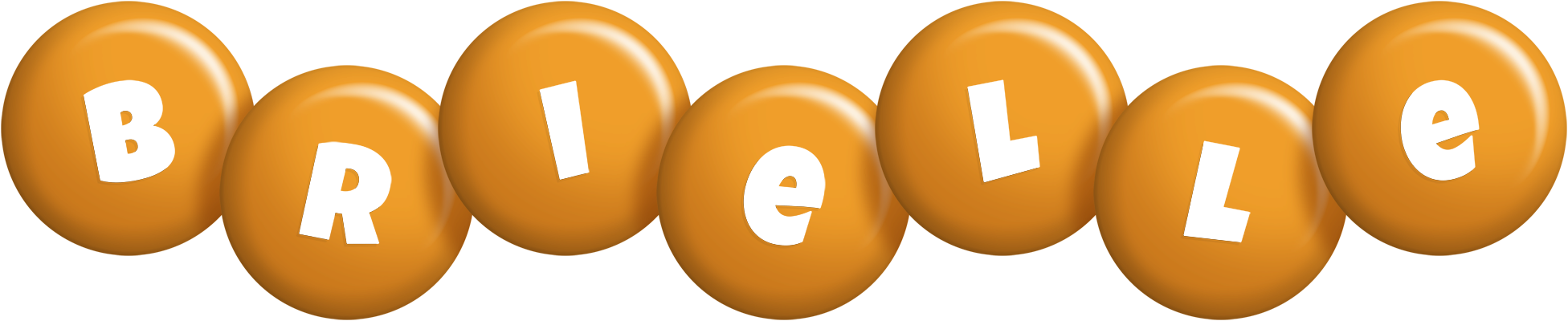 Brielle candy-orange logo