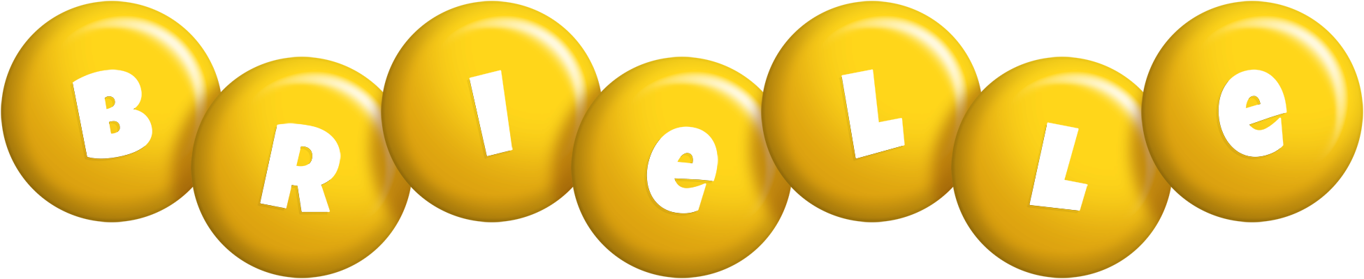 Brielle candy-yellow logo