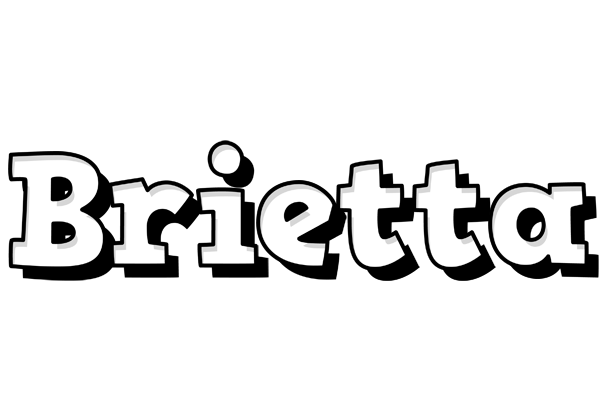 Brietta snowing logo