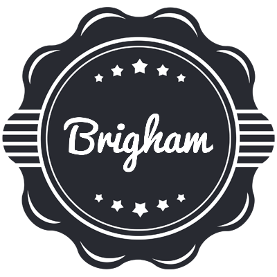 Brigham badge logo