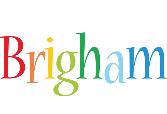 Brigham birthday logo