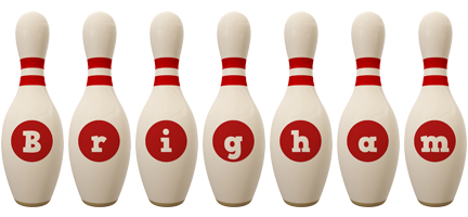 Brigham bowling-pin logo