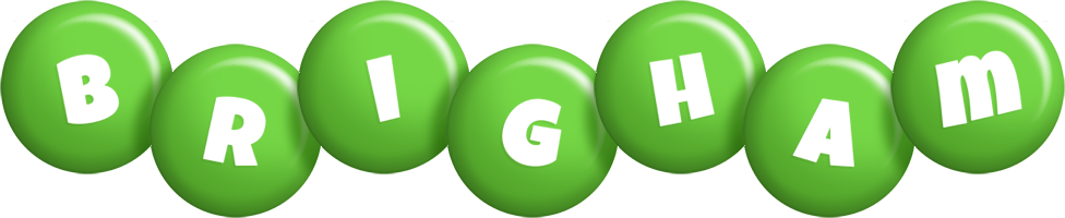 Brigham candy-green logo