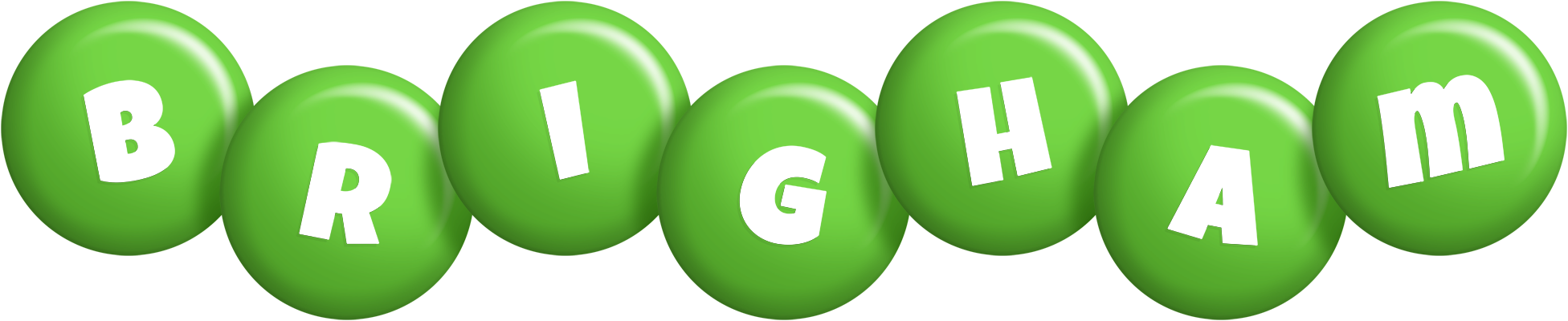 Brigham candy-green logo