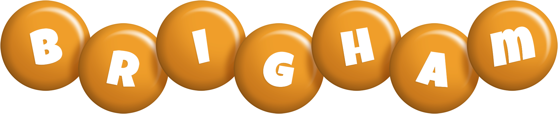Brigham candy-orange logo