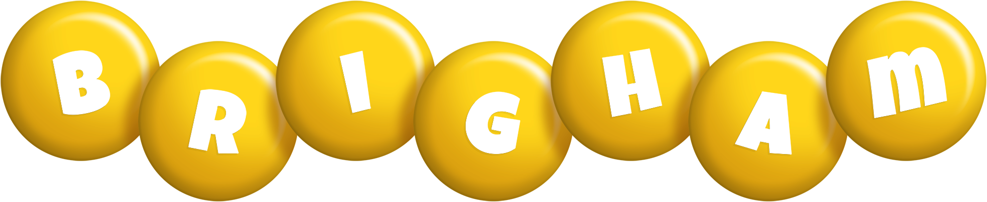 Brigham candy-yellow logo