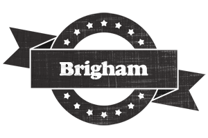 Brigham grunge logo