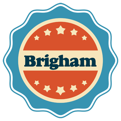 Brigham labels logo