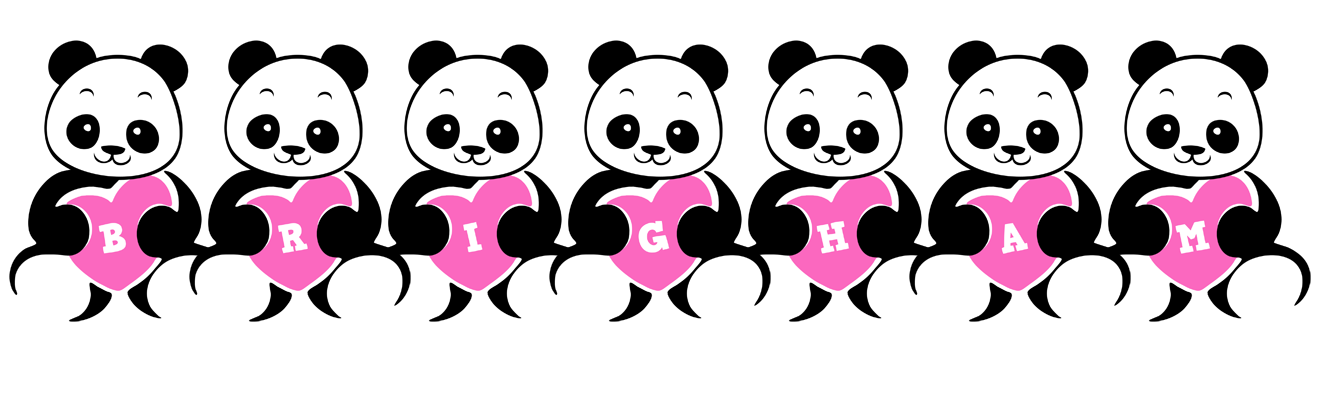 Brigham love-panda logo