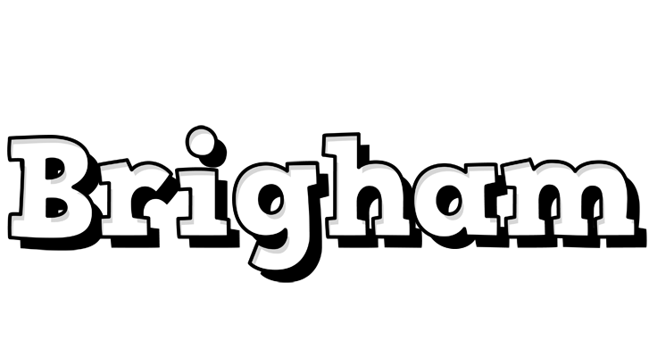 Brigham snowing logo