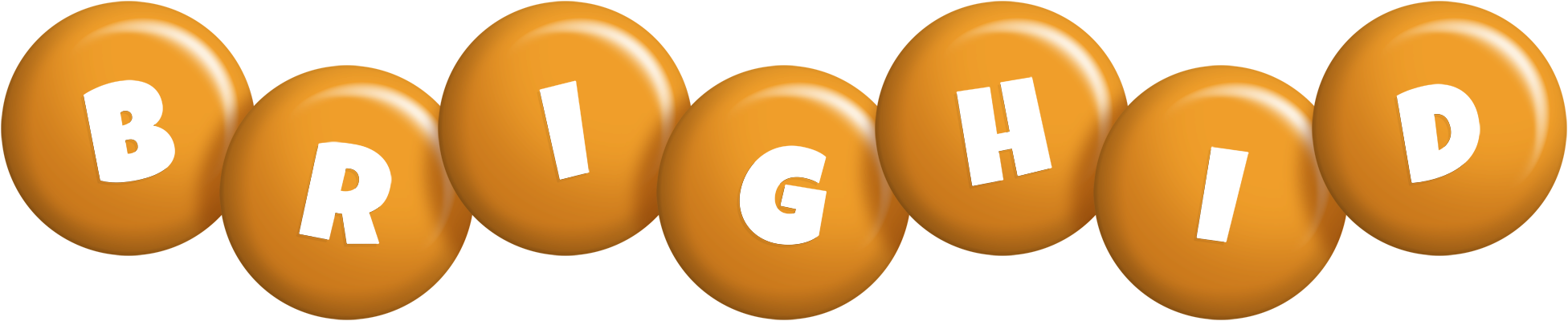 Brighid candy-orange logo