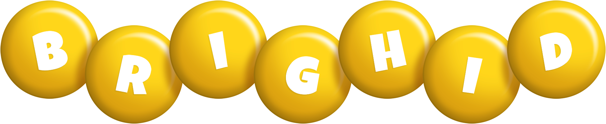 Brighid candy-yellow logo