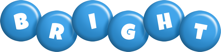 Bright candy-blue logo