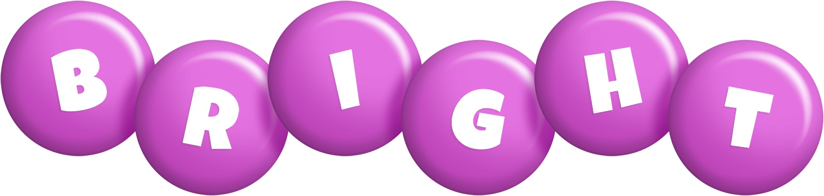 Bright candy-purple logo