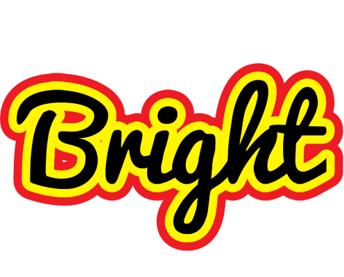 Bright flaming logo