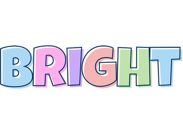 Bright pastel logo