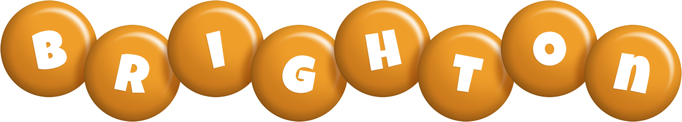 Brighton candy-orange logo