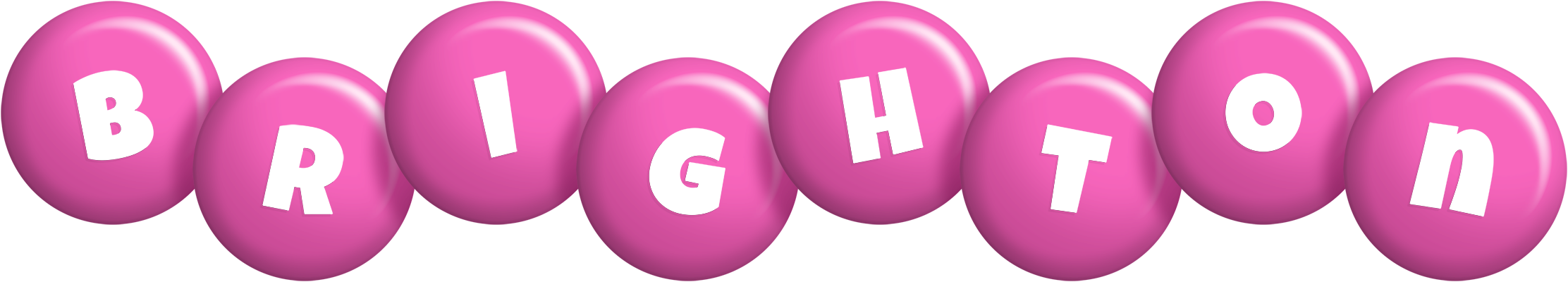 Brighton candy-pink logo
