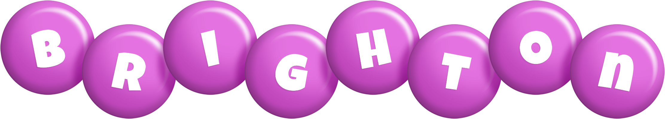 Brighton candy-purple logo