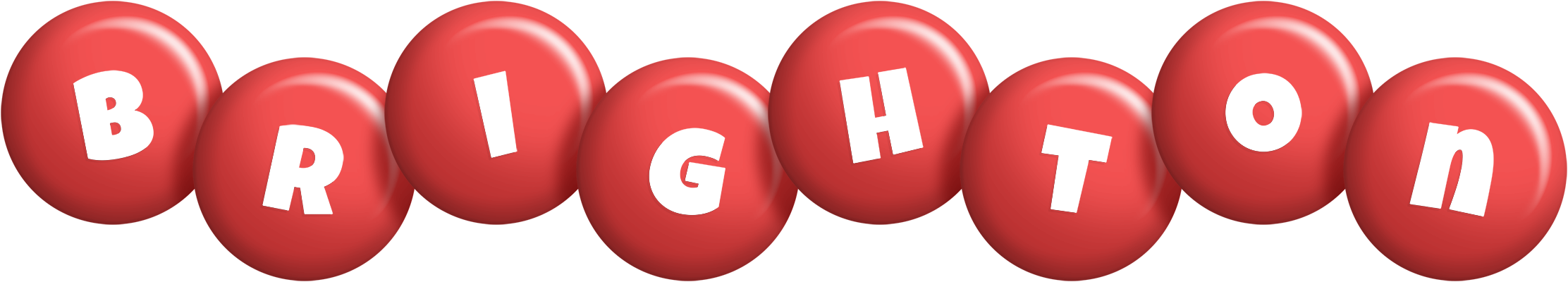Brighton candy-red logo