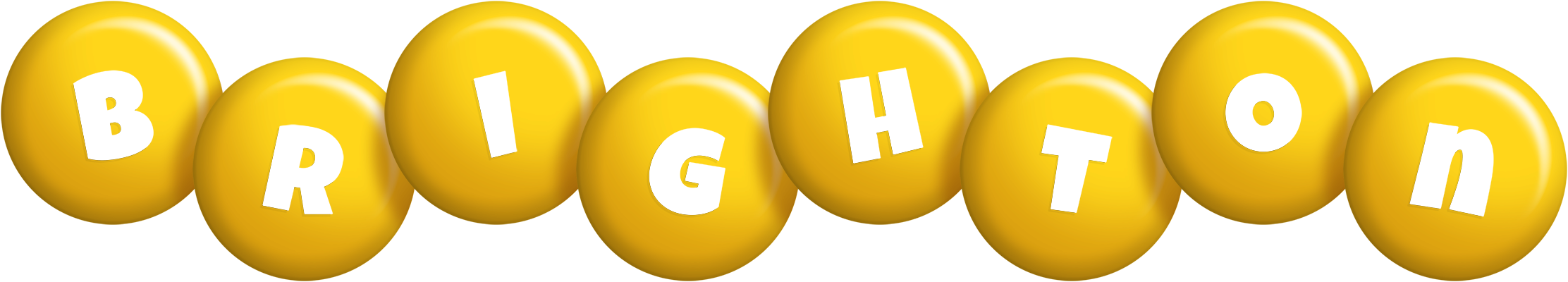 Brighton candy-yellow logo