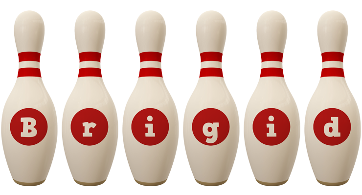 Brigid bowling-pin logo