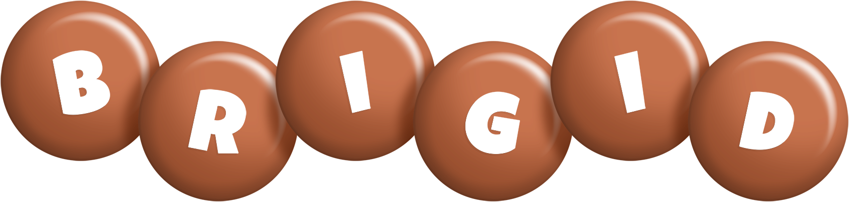 Brigid candy-brown logo