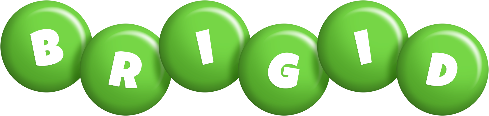 Brigid candy-green logo