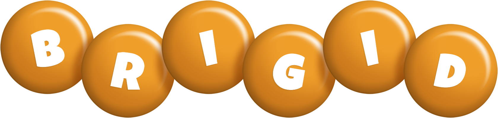 Brigid candy-orange logo