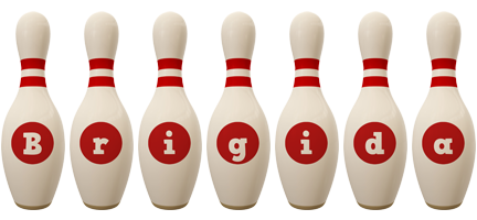 Brigida bowling-pin logo