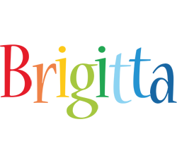 Brigitta birthday logo