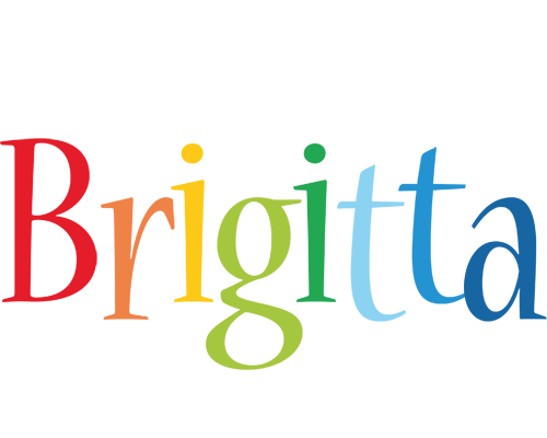 Brigitta birthday logo