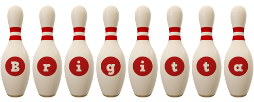 Brigitta bowling-pin logo