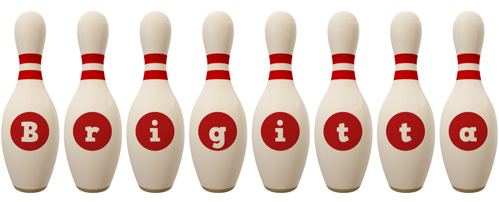 Brigitta bowling-pin logo