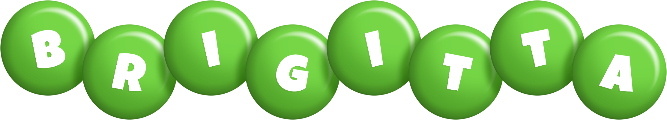 Brigitta candy-green logo
