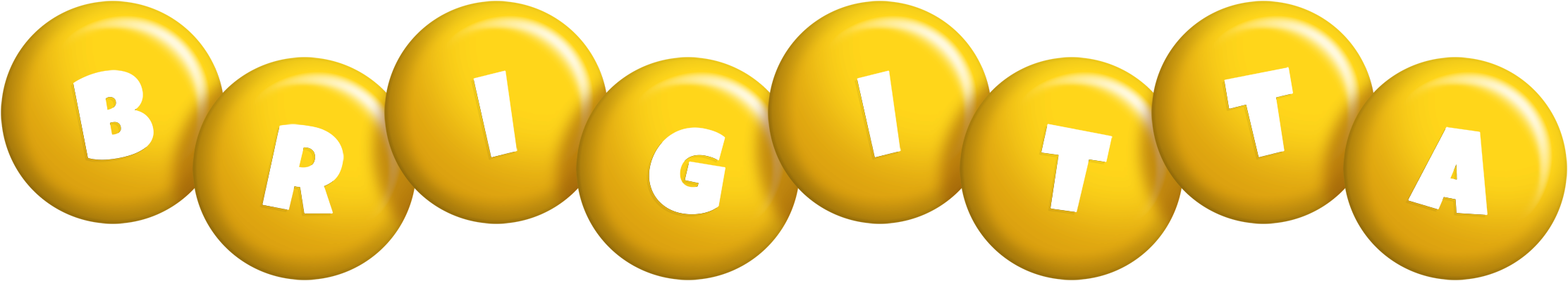 Brigitta candy-yellow logo