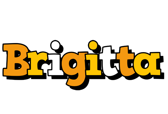 Brigitta cartoon logo