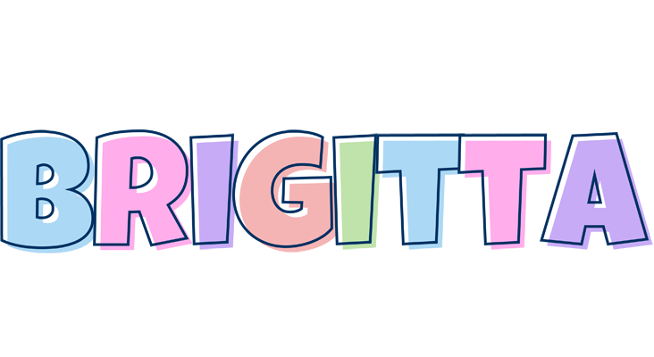 Brigitta pastel logo