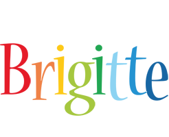 Brigitte birthday logo