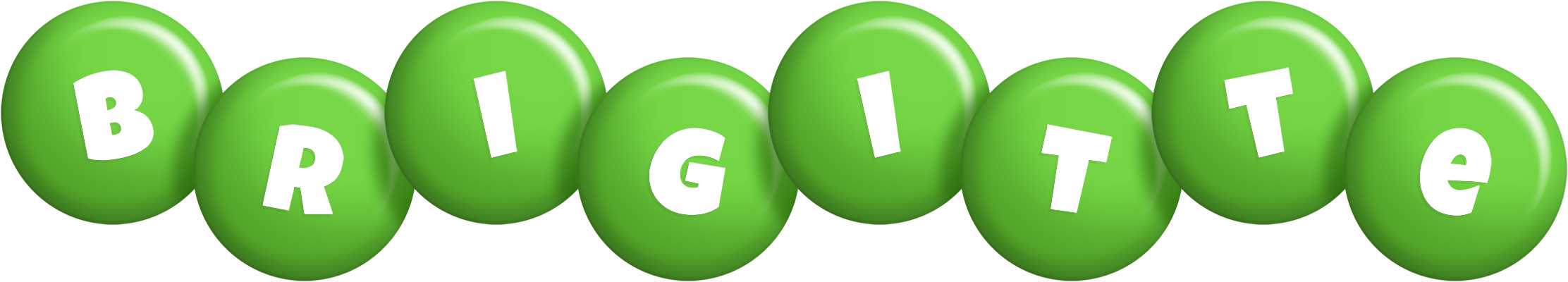 Brigitte candy-green logo