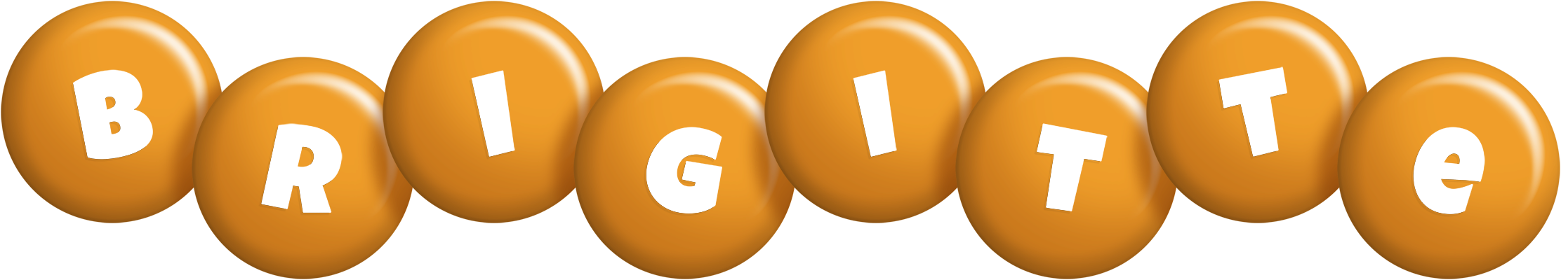 Brigitte candy-orange logo