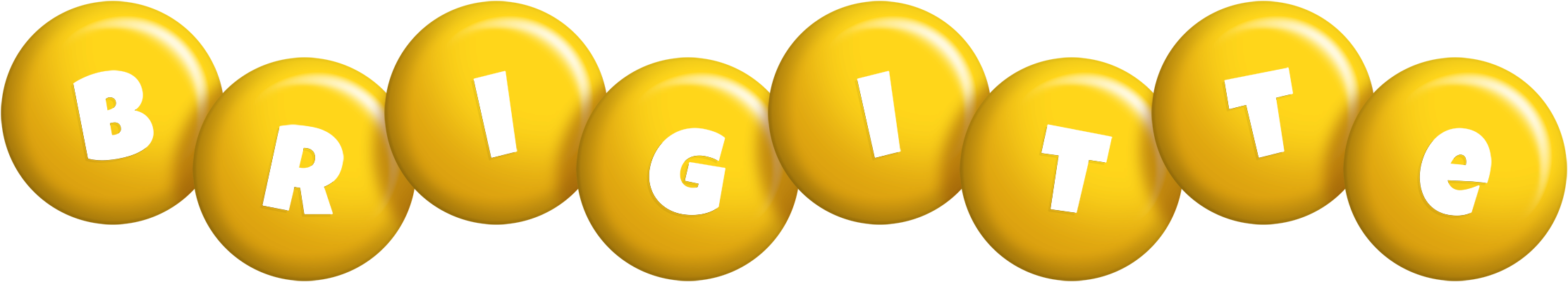 Brigitte candy-yellow logo